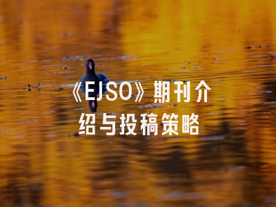 《EJSO》期刊介绍与投稿策略