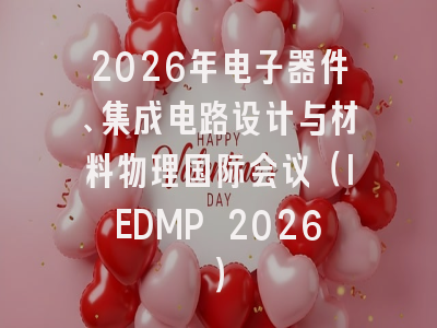 2026年电子器件、集成电路设计与材料物理国际会议(IEDMP 2026)
