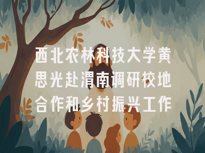 西北农林科技大学黄思光赴渭南调研校地合作和乡村振兴工作