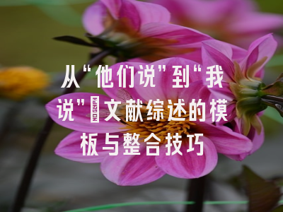 从“他们说”到“我说”：文献综述的模板与整合技巧