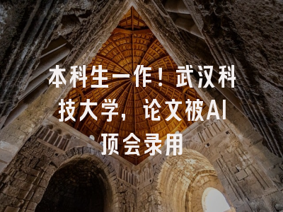 本科生一作！武汉科技大学，论文被AI顶会录用