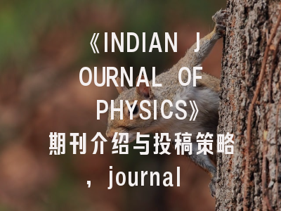 《INDIAN JOURNAL OF PHYSICS》期刊介绍与投稿策略,journal of physics conference series是什么期刊