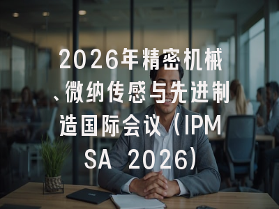 2026年精密机械、微纳传感与先进制造国际会议（IPMSA 2026）