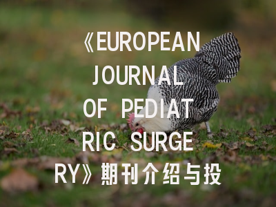 《EUROPEAN JOURNAL OF PEDIATRIC SURGERY》期刊介绍与投稿策略