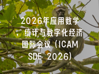 2026年应用数学，统计与数字化经济国际会议（ICAMSDE 2026）