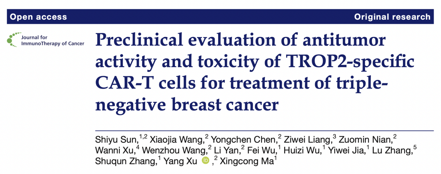 西安交大二附院张淑群教授团队 在实体瘤CAR-T治疗领域取得重要突破