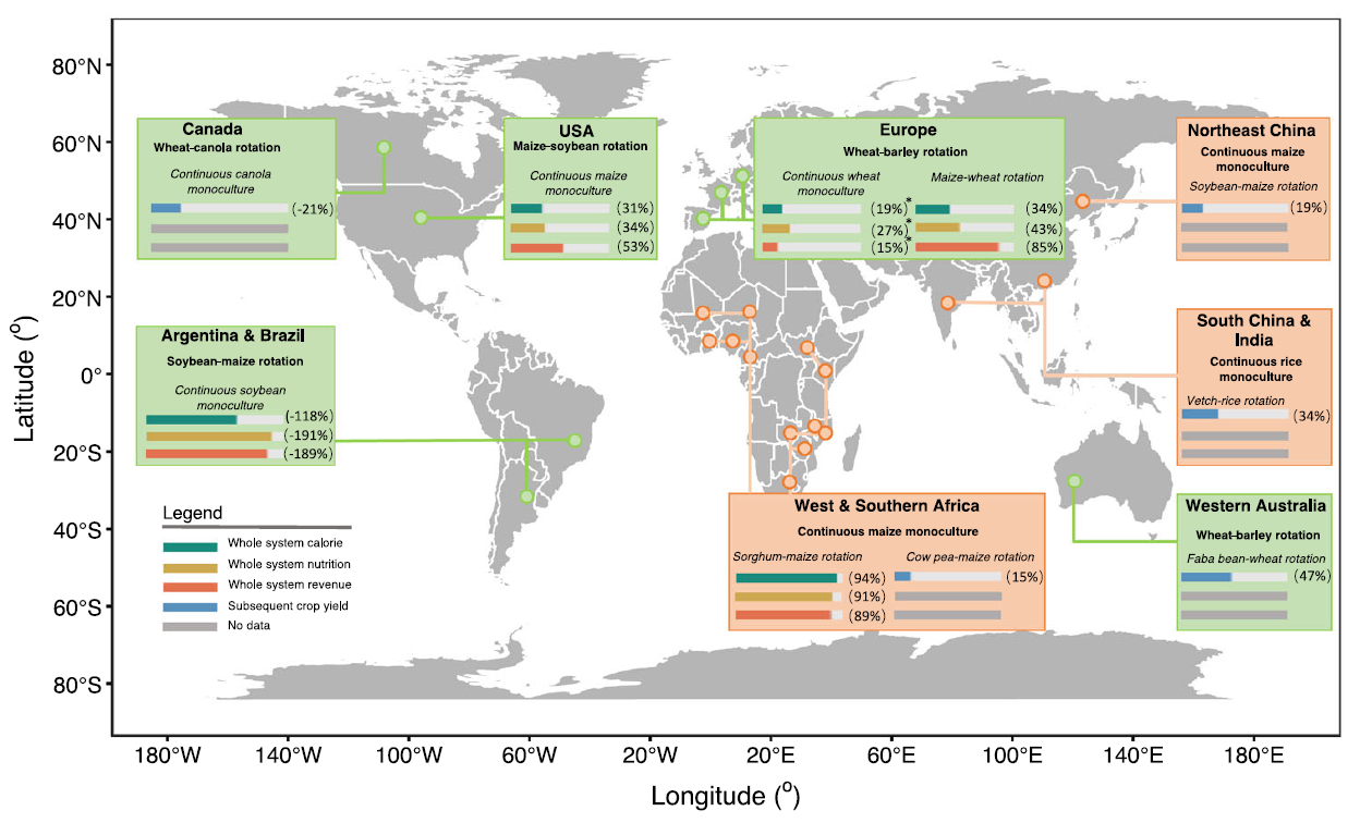 中国农业大学｜张福锁院士团队丛汶峰教授课题组揭示作物轮作协同“产量-营养-收益”三赢新路径 推动农业绿色可持续发展