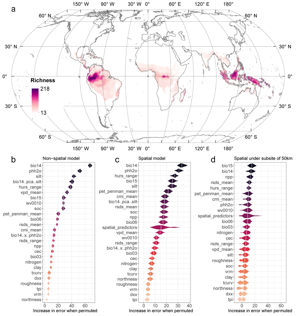 研究揭示全球热带森林树种多样性维持遵循“通用法则”