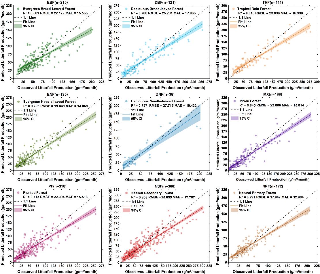 智慧林草创新团队研发森林凋落物参数智能预测新方法