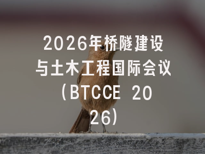 2026年桥隧建设与土木工程国际会议（BTCCE 2026）