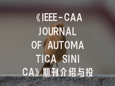 《IEEE-CAA JOURNAL OF AUTOMATICA SINICA》期刊介绍与投稿策略,ieee期刊投稿模板
