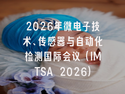 2026年微电子技术、传感器与自动化检测国际会议（IMTSA 2026）