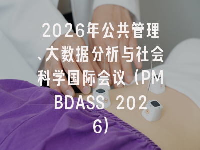 2026年公共管理、大数据分析与社会科学国际会议（PMBDASS 2026）