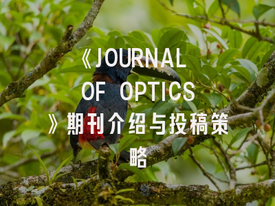 《JOURNAL OF OPTICS》期刊介绍与投稿策略