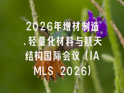 2026年增材制造、轻量化材料与航天结构国际会议（IAMLS 2026）