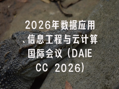 2026年数据应用、信息工程与云计算国际会议(DAIECC 2026)