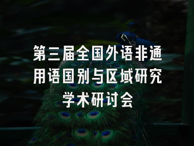 第三届全国外语非通用语国别与区域研究学术研讨会