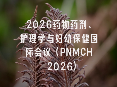 2026药物药剂、护理学与妇幼保健国际会议（PNMCH 2026）