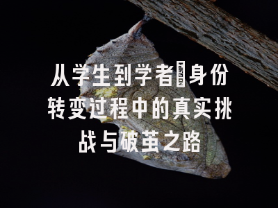 从学生到学者：身份转变过程中的真实挑战与破茧之路