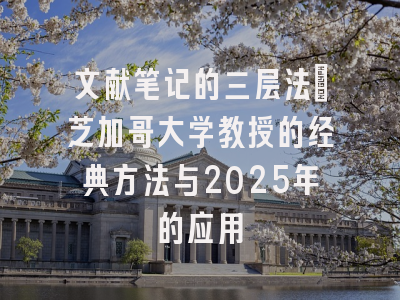 文献笔记的三层法：芝加哥大学教授的经典方法与2025年的应用