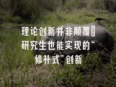 理论创新并非颠覆：研究生也能实现的“修补式”创新