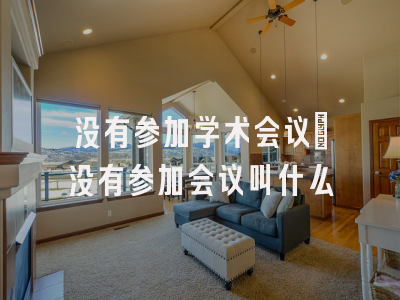 没有参加学术会议_没有参加会议叫什么