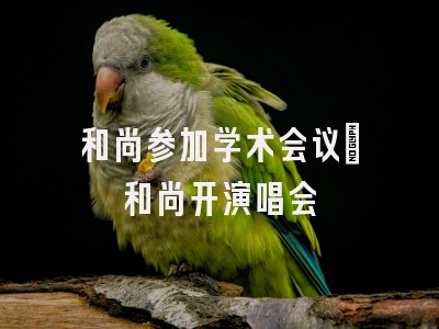 和尚参加学术会议_和尚开演唱会