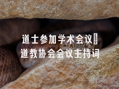 道士参加学术会议_道教协会会议主持词