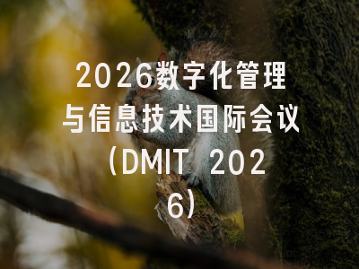 2026数字化管理与信息技术国际会议（DMIT 2026）
