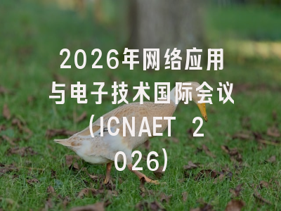 2026年网络应用与电子技术国际会议（ICNAET 2026）