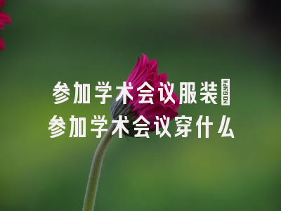 参加学术会议服装_参加学术会议穿什么