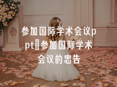 参加国际学术会议ppt_参加国际学术会议的忠告
