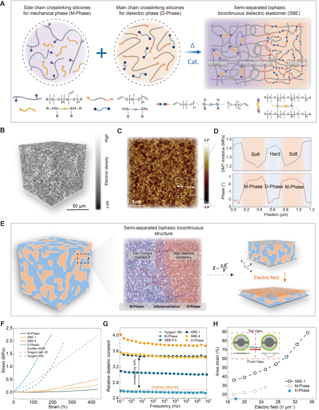 上海交大机器人研究所团队Science发文，提出一种“双连续相”介电弹性体人工肌肉的设计方法
