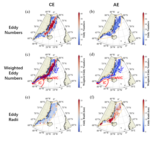 北极东格陵兰海冰边缘区涡旋研究取得进展