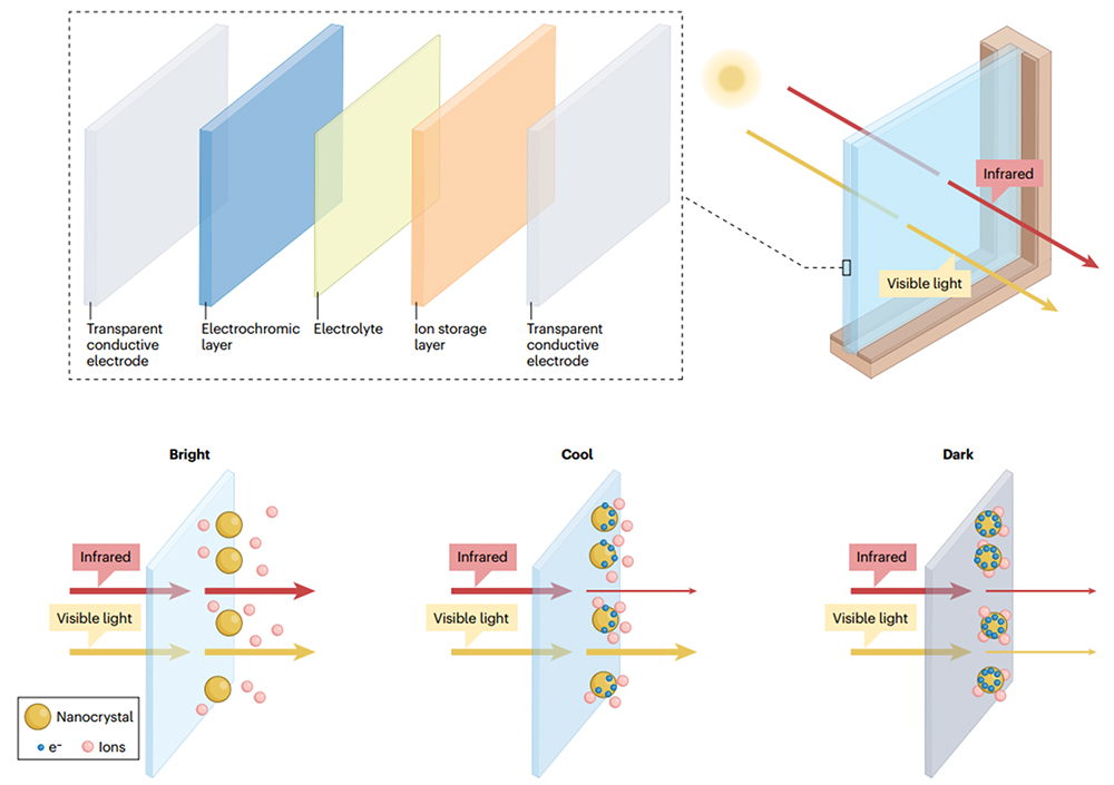 中国海洋大学在光热调控电致变色智能窗领域取得新进展