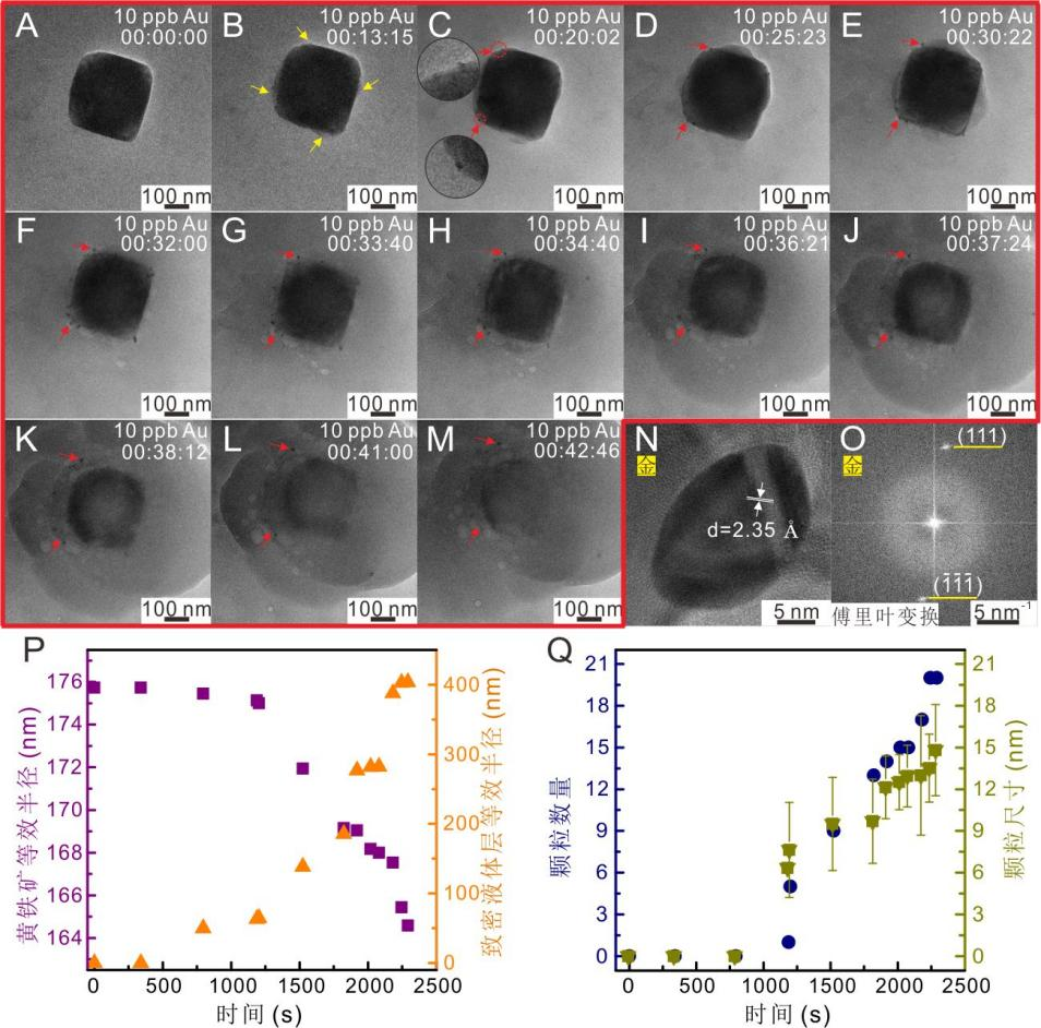 科学家首次在纳米尺度上“直播”黄金形成过程