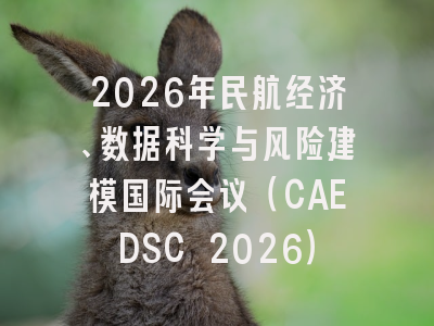 2026年民航经济、数据科学与风险建模国际会议（CAEDSC 2026）