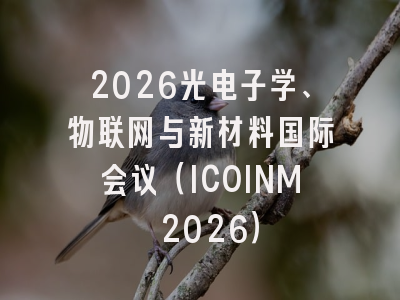 2026光电子学、物联网与新材料国际会议（ICOINM 2026）