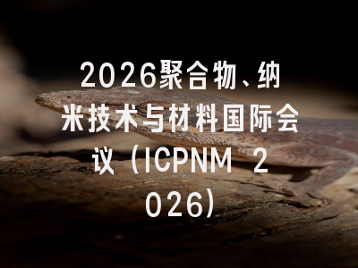 2026聚合物、纳米技术与材料国际会议(ICPNM 2026)