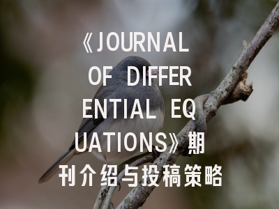 《JOURNAL OF DIFFERENTIAL EQUATIONS》期刊介绍与投稿策略