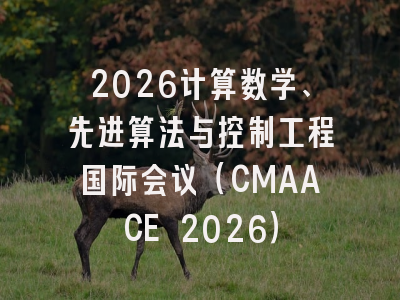 2026计算数学、先进算法与控制工程国际会议（CMAACE 2026）