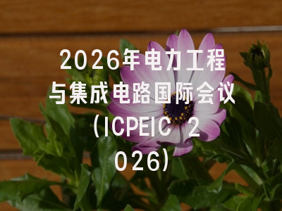 2026年电力工程与集成电路国际会议（ICPEIC 2026）