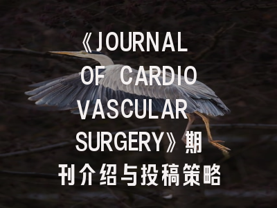 《JOURNAL OF CARDIOVASCULAR SURGERY》期刊介绍与投稿策略