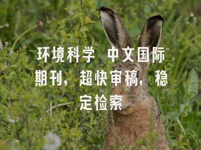 环境科学 中文国际期刊，超快审稿，稳定检索