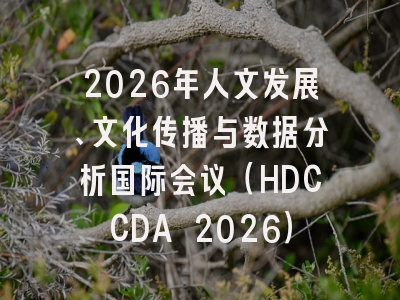 2026年人文发展、文化传播与数据分析国际会议(HDCCDA 2026)