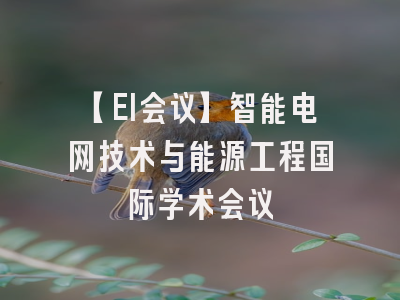 【EI会议】智能电网技术与能源工程国际学术会议