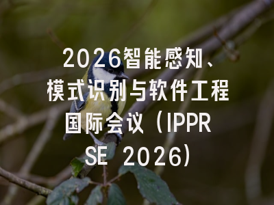 2026智能感知、模式识别与软件工程国际会议(IPPRSE 2026)