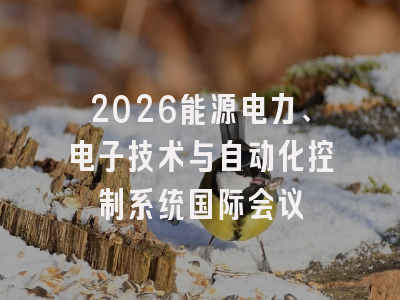 2026能源电力、电子技术与自动化控制系统国际会议