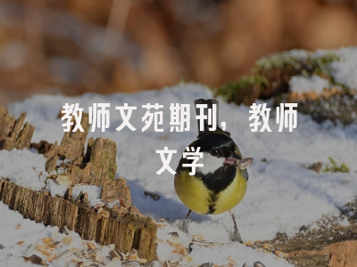 教师文苑期刊,教师文学