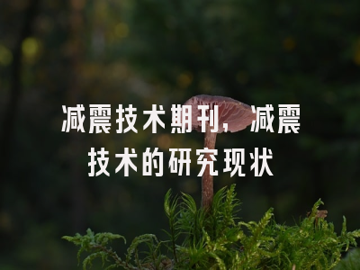 减震技术期刊,减震技术的研究现状